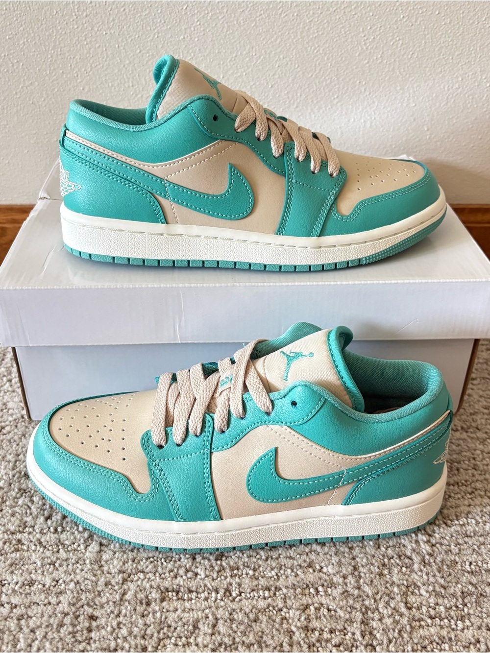 Nike Air Jordan 1 Low Tropical Teal Woman’s Size 6 DC0774-131 Brand New✅